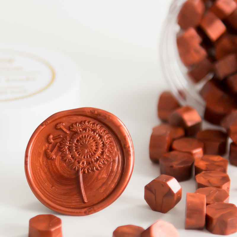 Copper • Wax Seal Beads