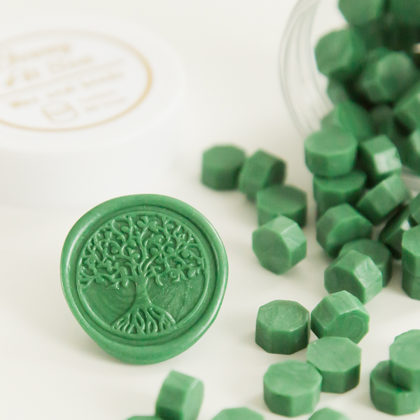 Forest Green • Wax Seal Beads